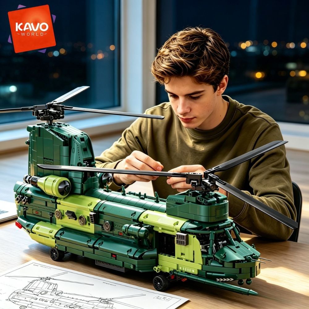 Rc Helicopter Hobby Grade - KAVOWORLD Set di Costruzioni Elicottero da